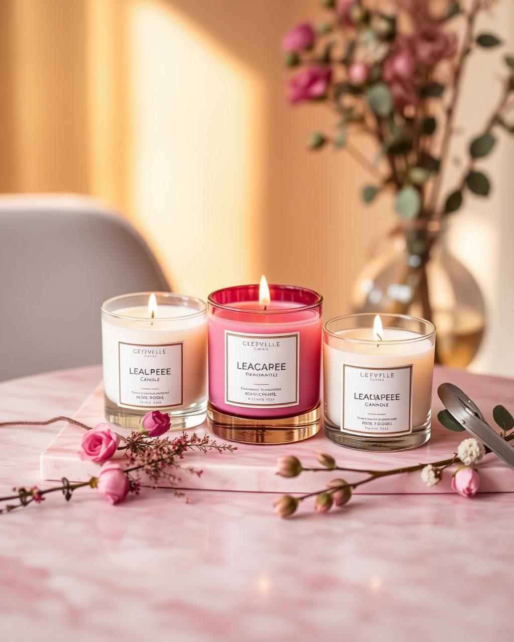 Velas aromáticas artesanales